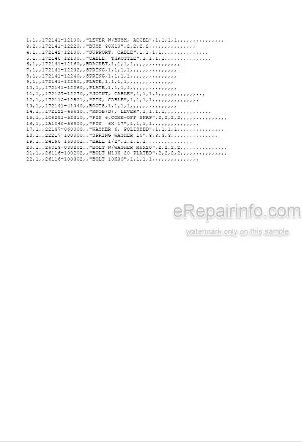 Photo 5 - Yanmar B37-P B37-PR B37-C B37-CR Parts Catalog Excavator