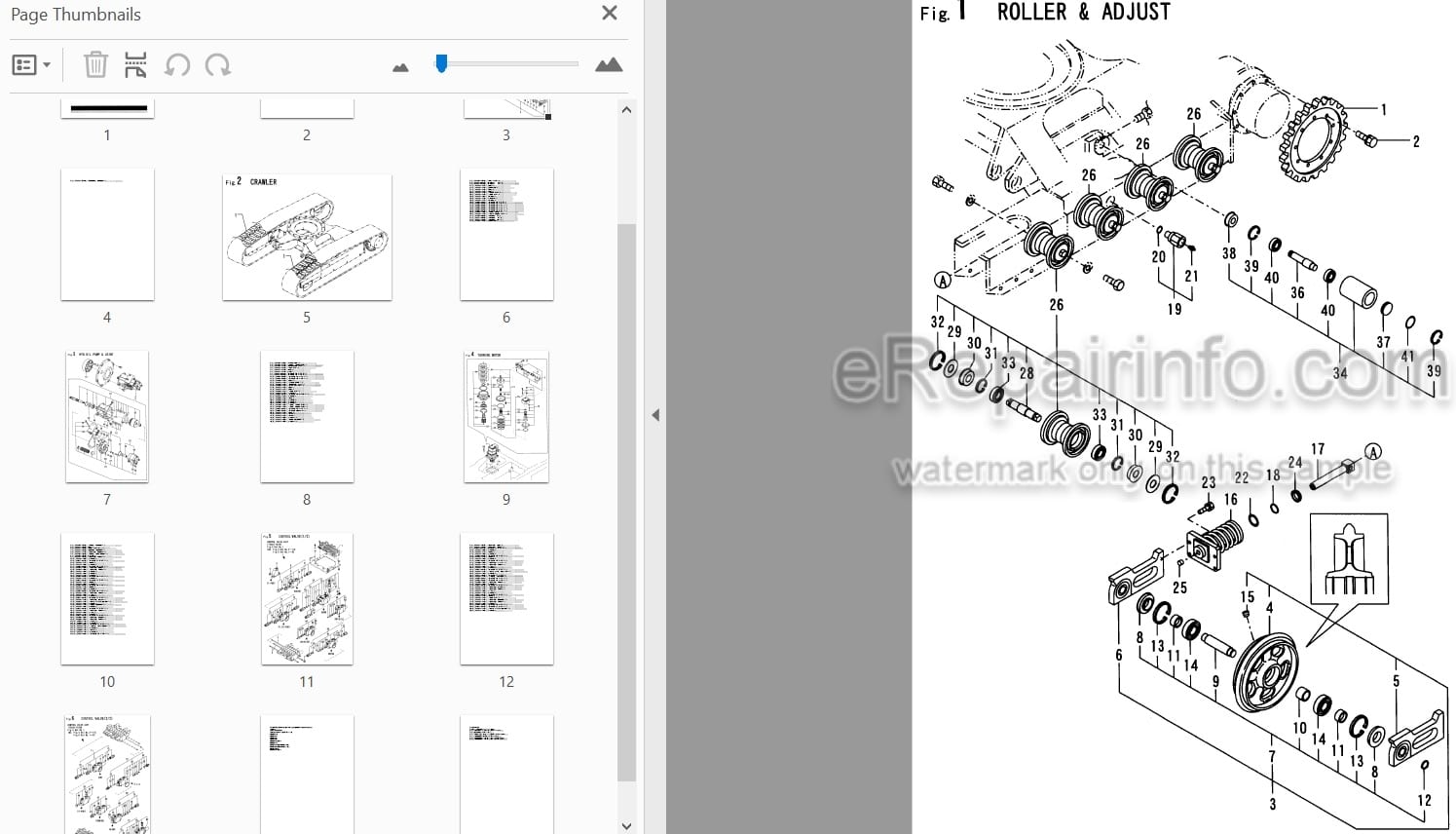 Photo 3 - Yanmar B37V-1 Parts Catalog Excavator