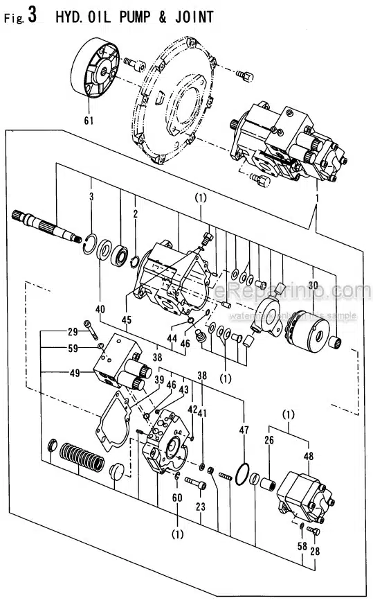 Photo 2 - Yanmar B37V-1 Parts Catalog Excavator