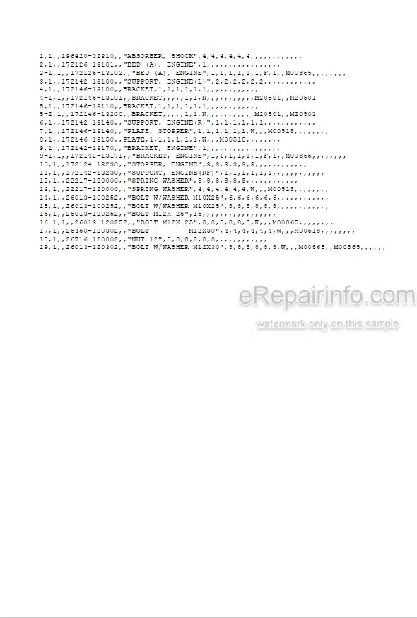 Photo 5 - Yanmar B3 B3-1 B3-2 Parts Catalog Excavator