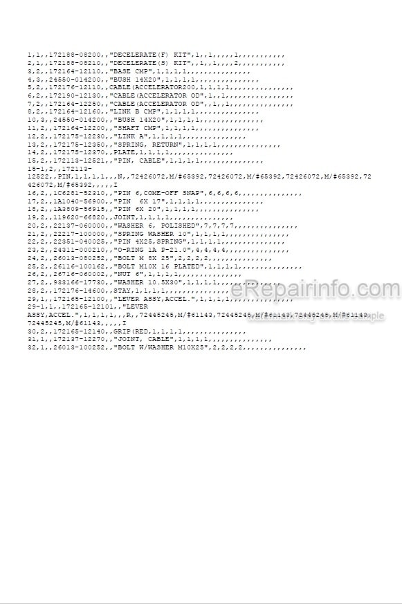Photo 5 - Yanmar B50-2B Parts Catalog Excavator