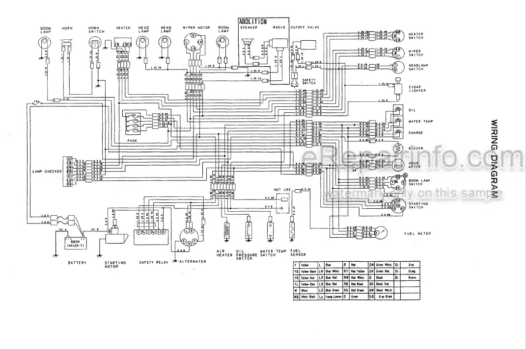 Photo 3 - Yanmar B50 B50-1 Parts Catalog Excavator