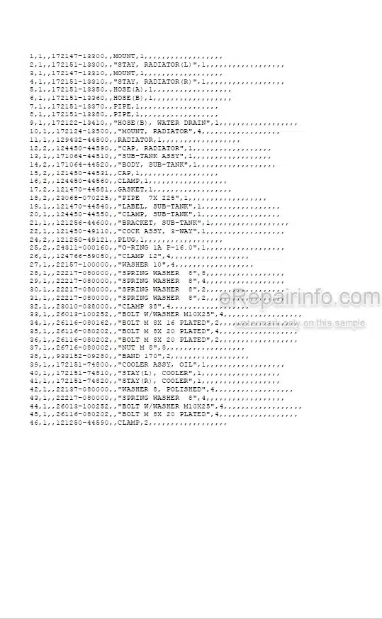 Photo 5 - Yanmar B50 B50-1 Parts Catalog Excavator