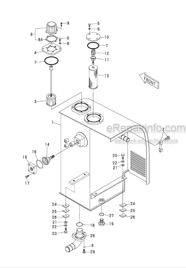 Photo 6 - Yanmar YB10-2 B3761 Parts Catalog Excavator