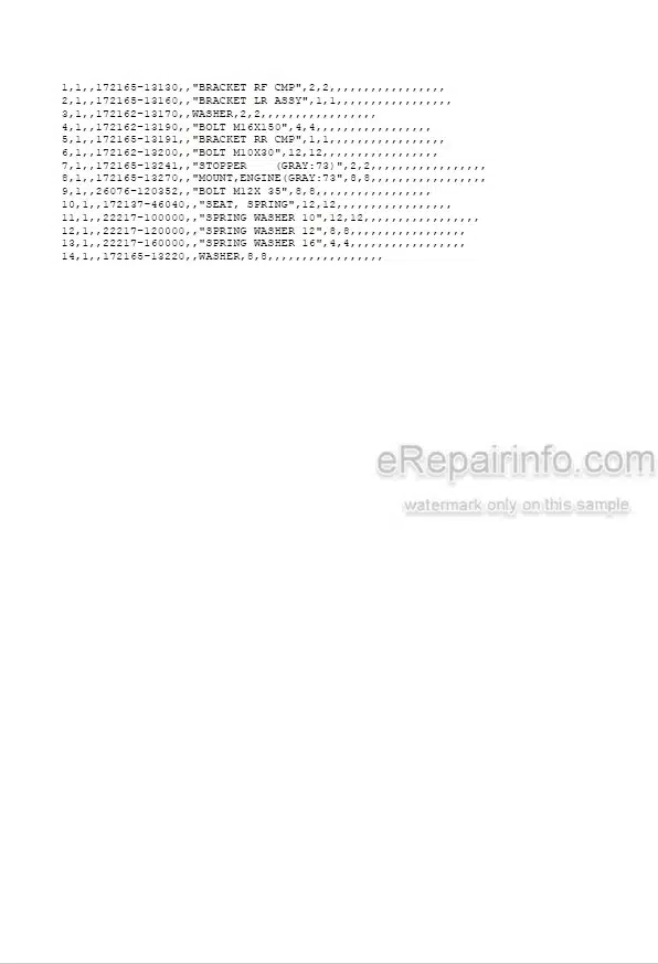 Photo 5 - Yanmar B6-3 Parts Catalog Excavator