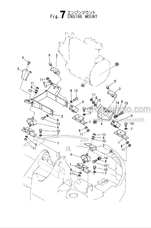 Photo 1 - Yanmar B6 Parts Catalog Excavator