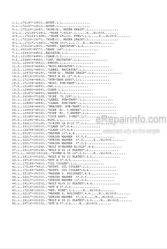Photo 5 - Yanmar B6 Parts Catalog Excavator