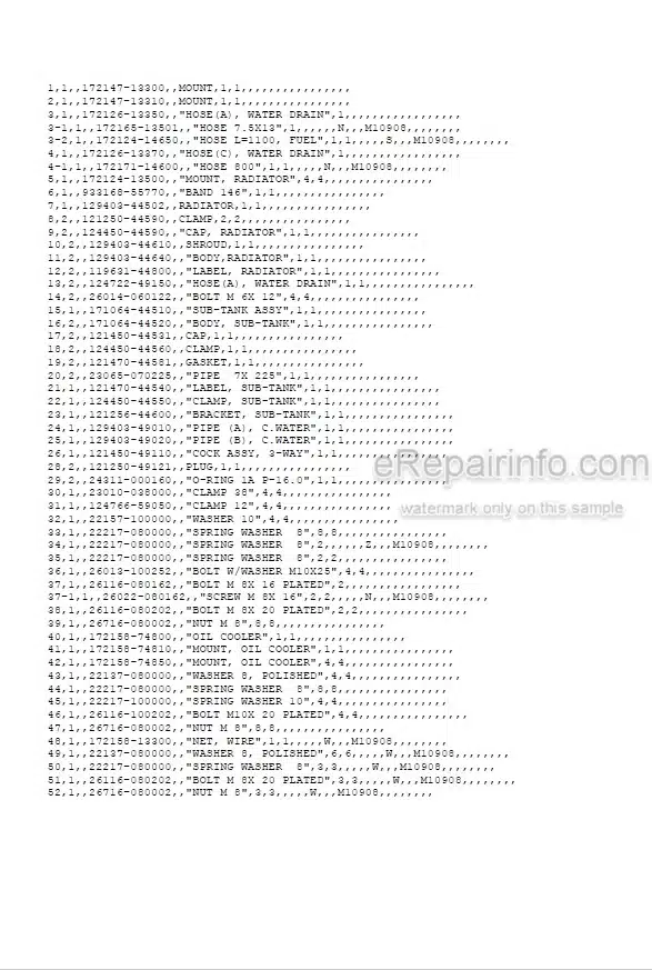 Photo 5 - Yanmar B6 Parts Catalog Excavator