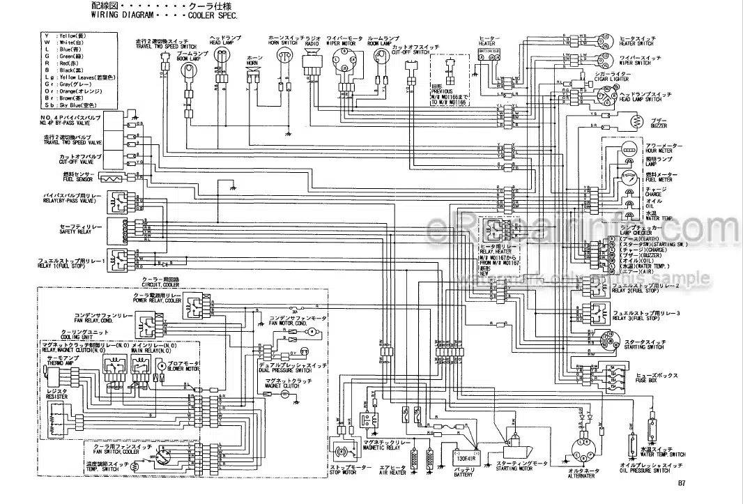 Photo 3 - Yanmar B7 Parts Catalog Excavator