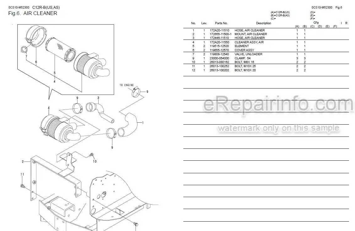 Photo 8 - Yanmar C12R-B Parts Catalog Crawler Carrier