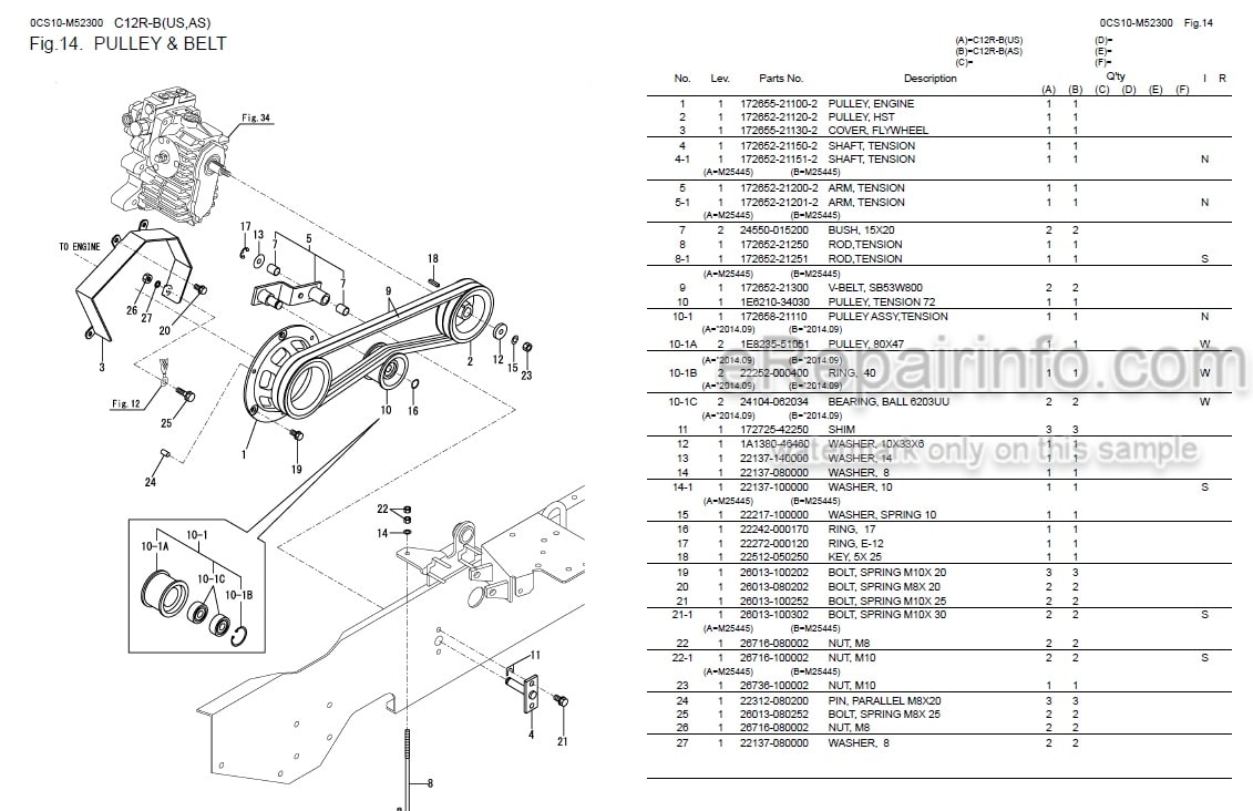 Photo 5 - Yanmar C12R-B Parts Catalog Crawler Carrier