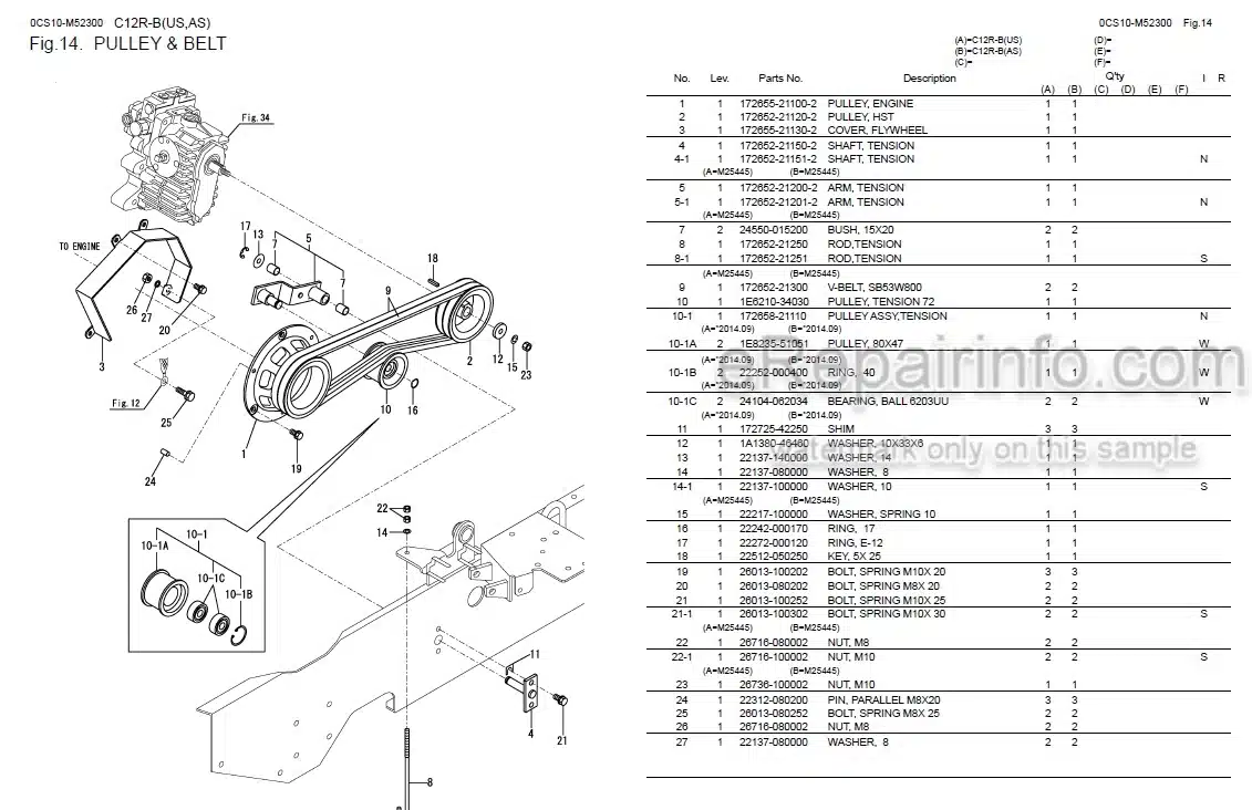 Photo 5 - Yanmar C12R-B Parts Catalog Crawler Carrier