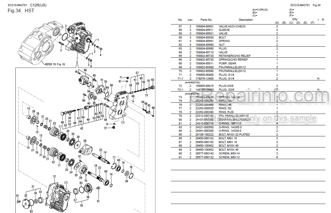 Photo 5 - Yanmar C12R Parts Catalog Crawler Carrier