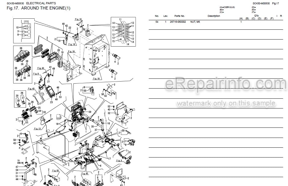 Photo 5 - Yanmar C30R-3 Parts Catalog Crawler Carrier