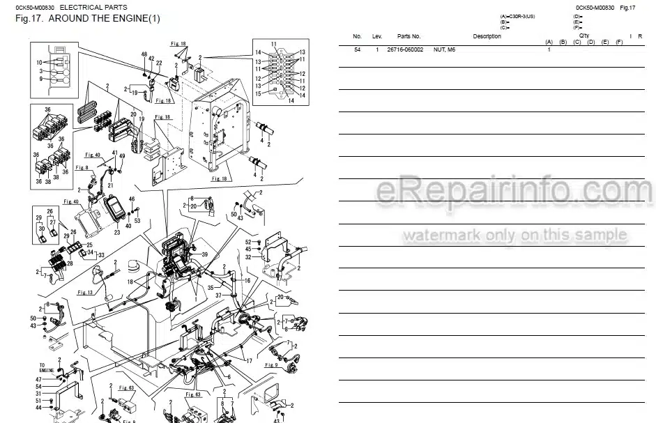 Photo 5 - Yanmar C30R-3 Parts Catalog Crawler Carrier