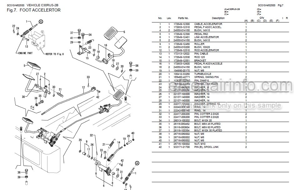 Photo 1 - Yanmar C30RUS-2B Parts Catalog Crawler Carrier