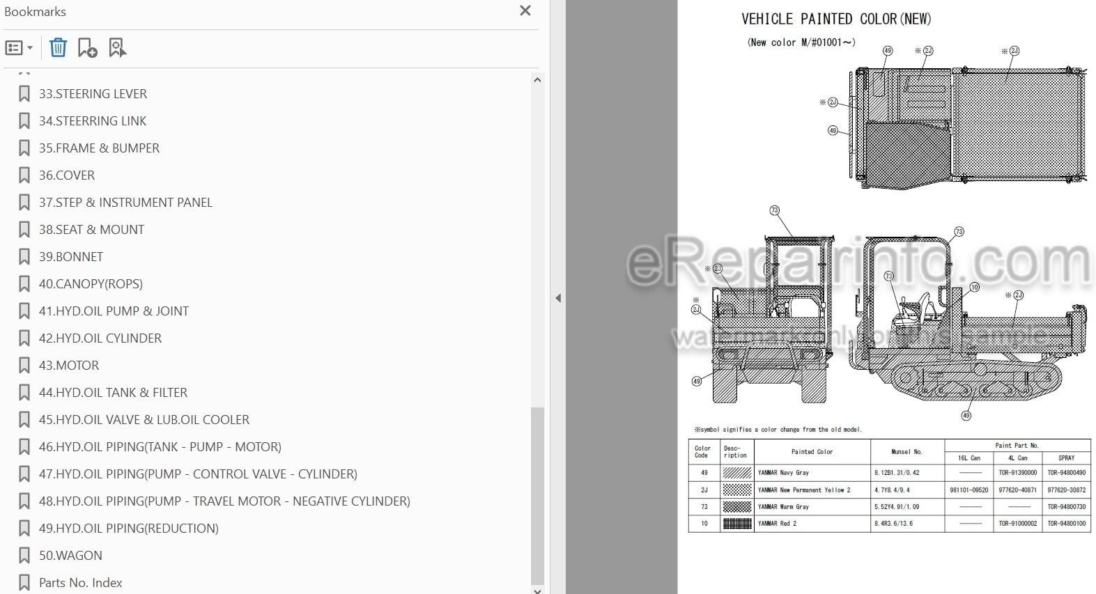 Photo 4 - Yanmar C30R Parts Catalog Crawler Carrier