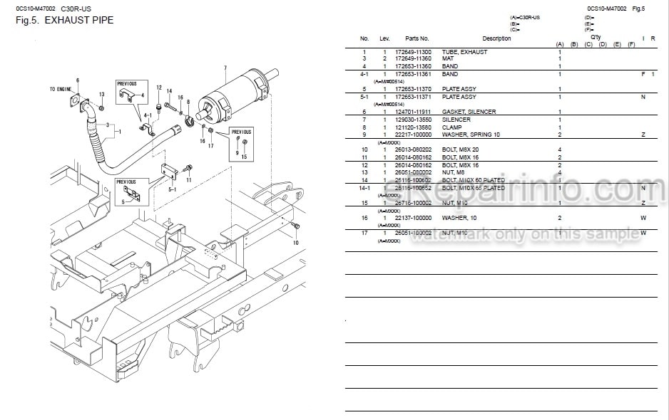 Photo 3 - Yanmar C30R Parts Catalog Crawler Carrier
