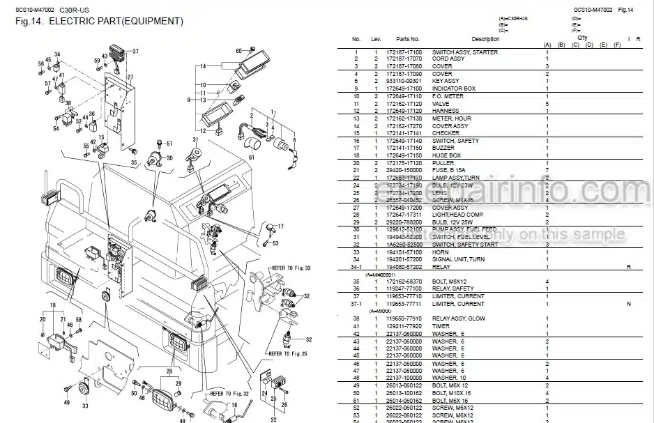 Photo 7 - Yanmar C30R Parts Catalog Crawler Carrier