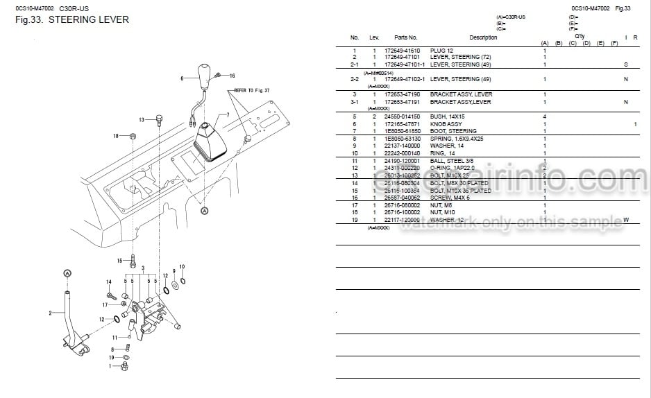 Photo 5 - Yanmar C30R Parts Catalog Crawler Carrier