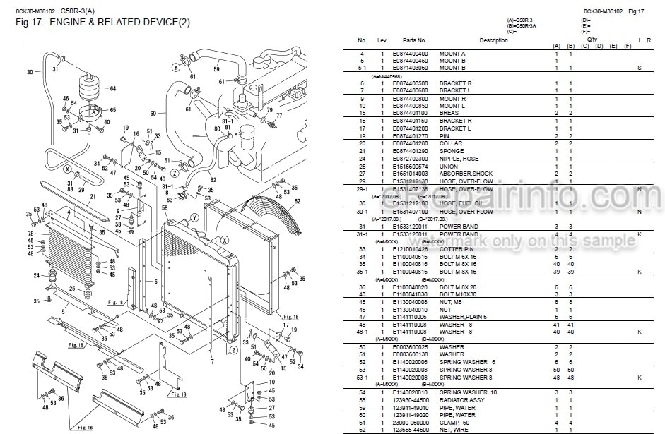 Photo 5 - Yanmar C50R-3 C50R-3A Parts Catalog Crawler Carrier