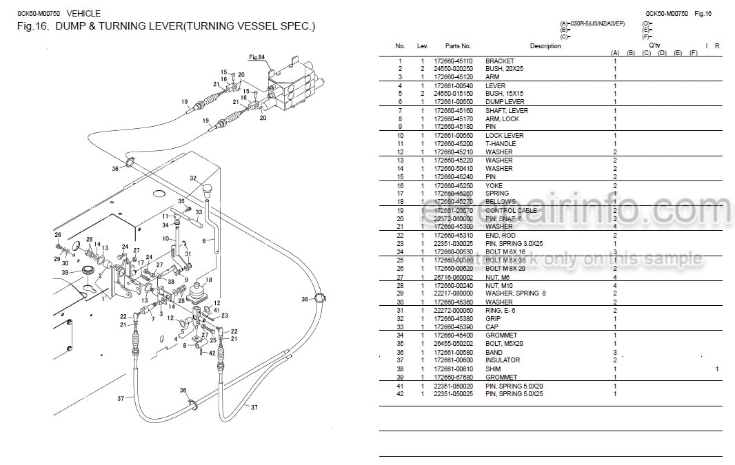 Photo 5 - Yanmar C50R-5 Parts Catalog Crawler Carrier