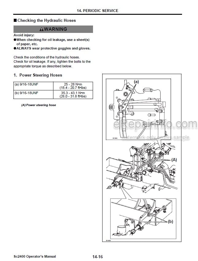 Photo 5 - Yanmar Cub Cadet SC2400 Operators Manual Sub Compact Tractor