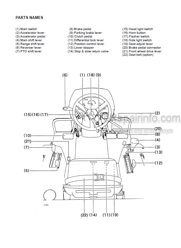 Photo 4 - Yanmar EF312T EF352T Operators Manual Diesel Tractor