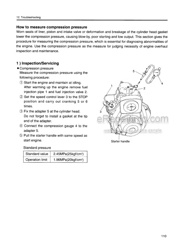 Photo 5 - Yanmar L48EE L70EE L100EE Service Manual Industrial Engine