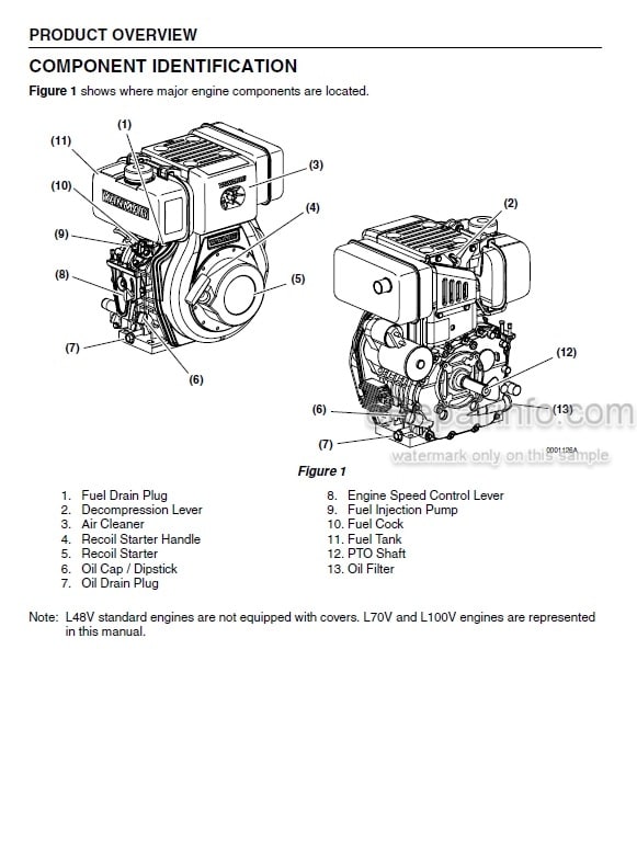Photo 4 - Yanmar L48V L70V L100V Operation Manual Industrial Engine