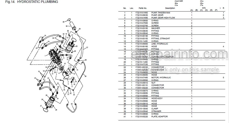 Photo 1 - Yanmar S165R Parts Catalog Skid Steer Loader