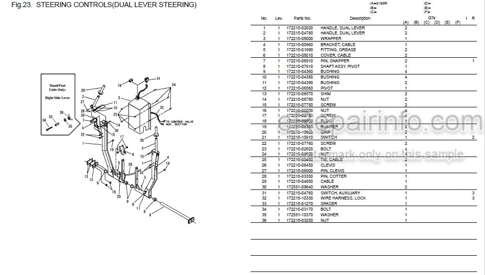 Photo 5 - Yanmar S165R Parts Catalog Skid Steer Loader