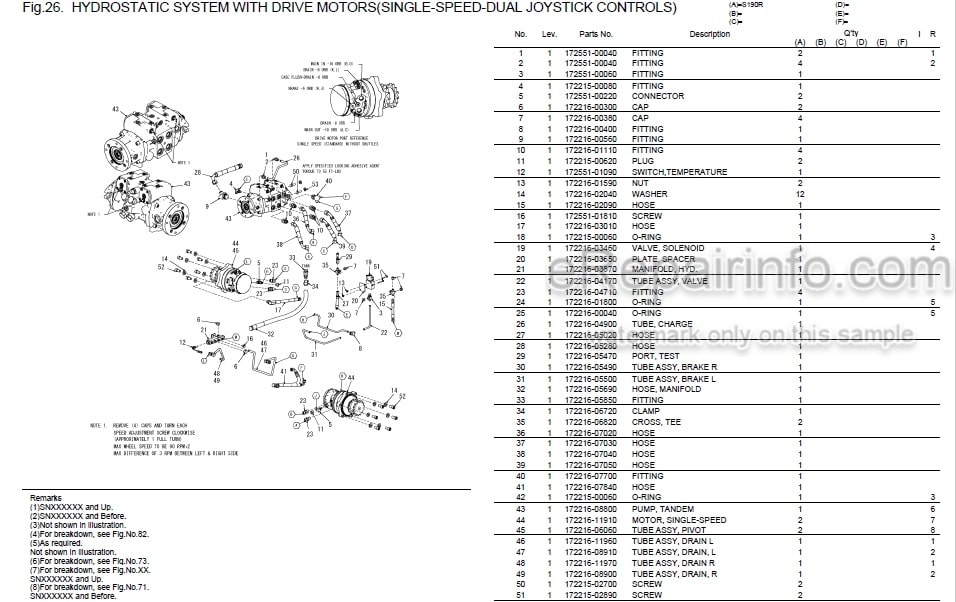 Photo 5 - Yanmar S190R Parts Catalog Skid Steer Loader