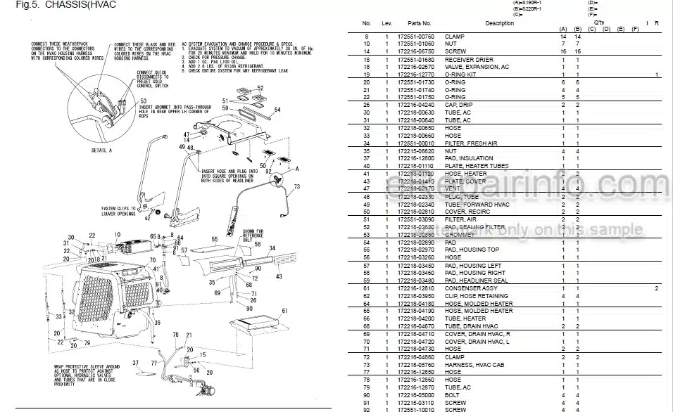 Photo 2 - Yanmar S190R S220R Parts Catalog Skid Steer Loader