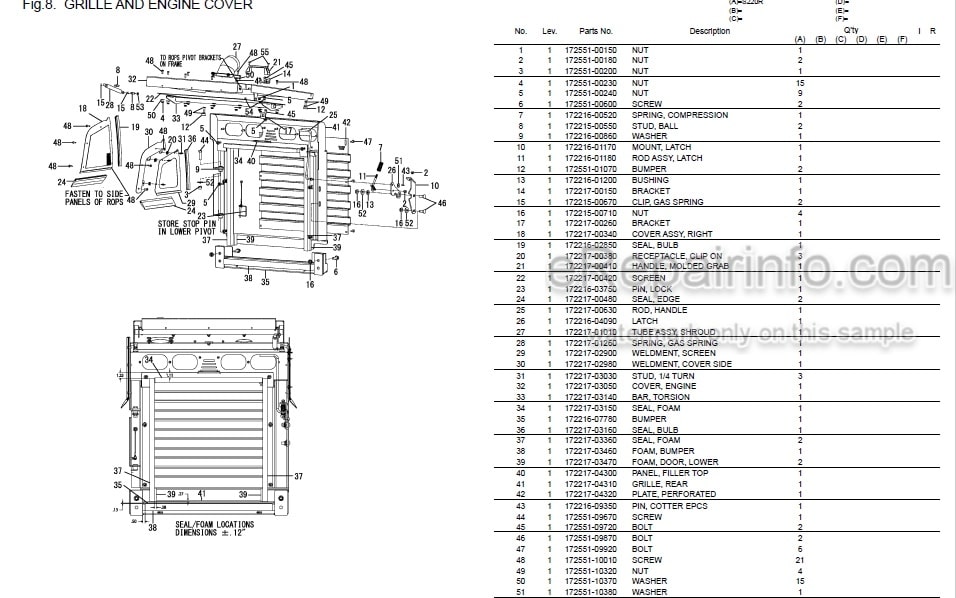Photo 3 - Yanmar S220R Parts Catalog Skid Steer Loader
