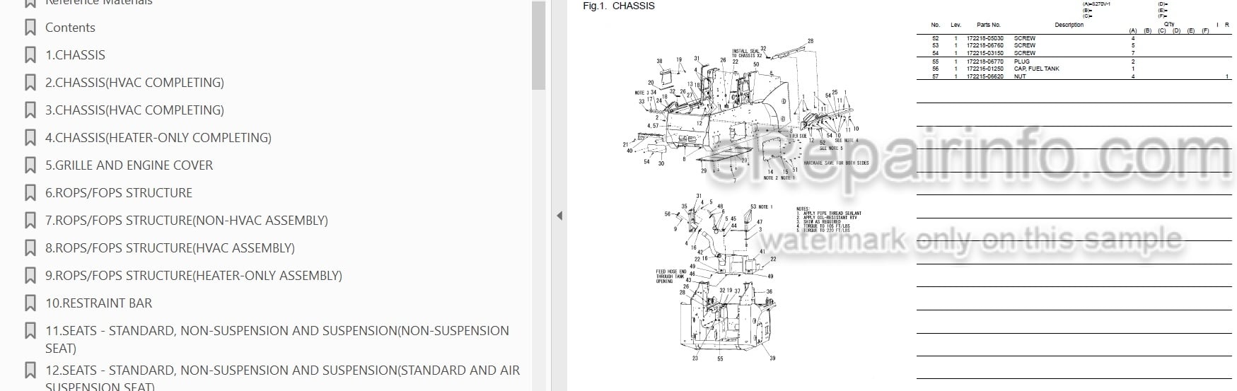 Photo 3 - Yanmar S270V-1 Parts Catalog Skid Steer Loader