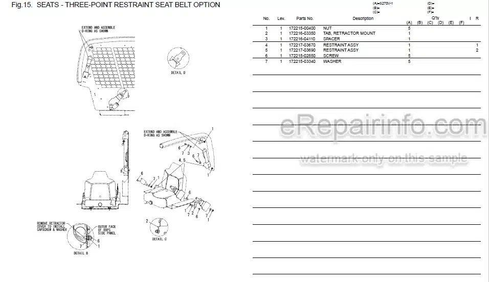 Photo 7 - Yanmar S270V Parts Catalog Skid Steer Loader