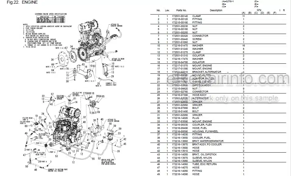 Photo 5 - Yanmar S270V-1 Parts Catalog Skid Steer Loader