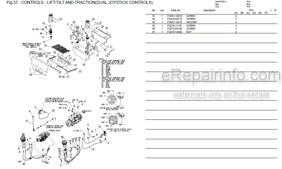 Photo 4 - Yanmar S270V-1 Parts Catalog Skid Steer Loader