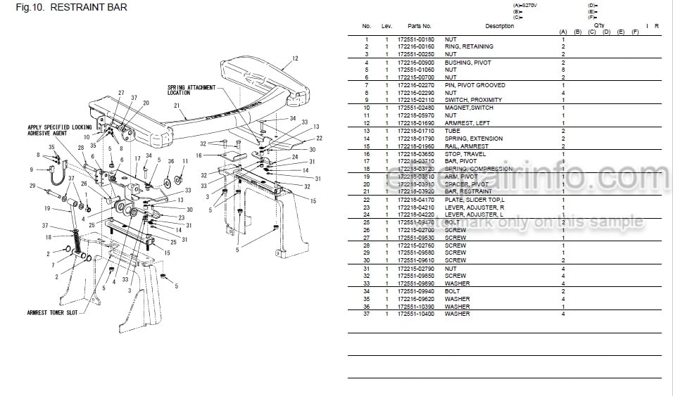 Photo 7 - Yanmar S220R Parts Catalog Skid Steer Loader