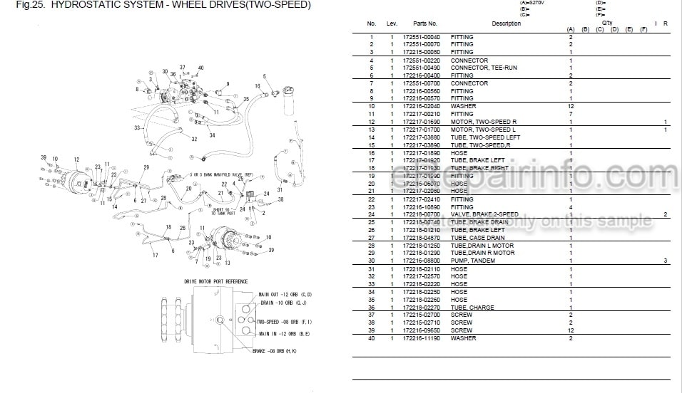 Photo 5 - Yanmar S270V Parts Catalog Skid Steer Loader