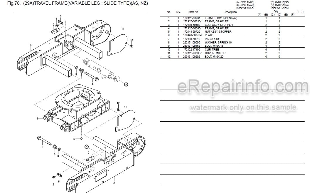Photo 4 - Yanmar SV08-1A Parts Catalog Excavator