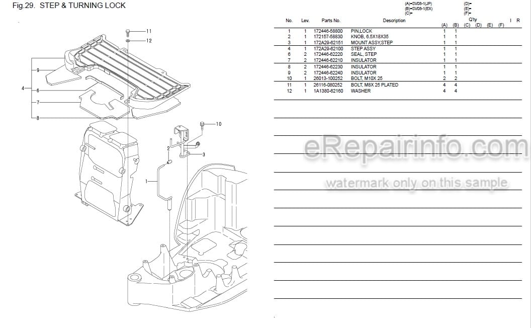 Photo 5 - Yanmar SV08-1 Parts Catalog Excavator