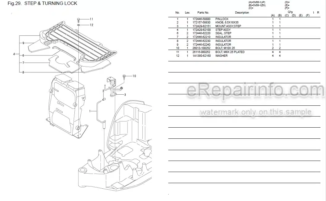 Photo 5 - Yanmar SV08-1 Parts Catalog Excavator