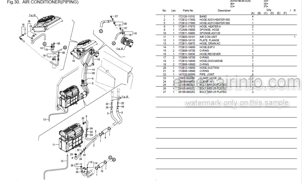 Photo 5 - Yanmar SV100-2A Parts Catalog Excavator