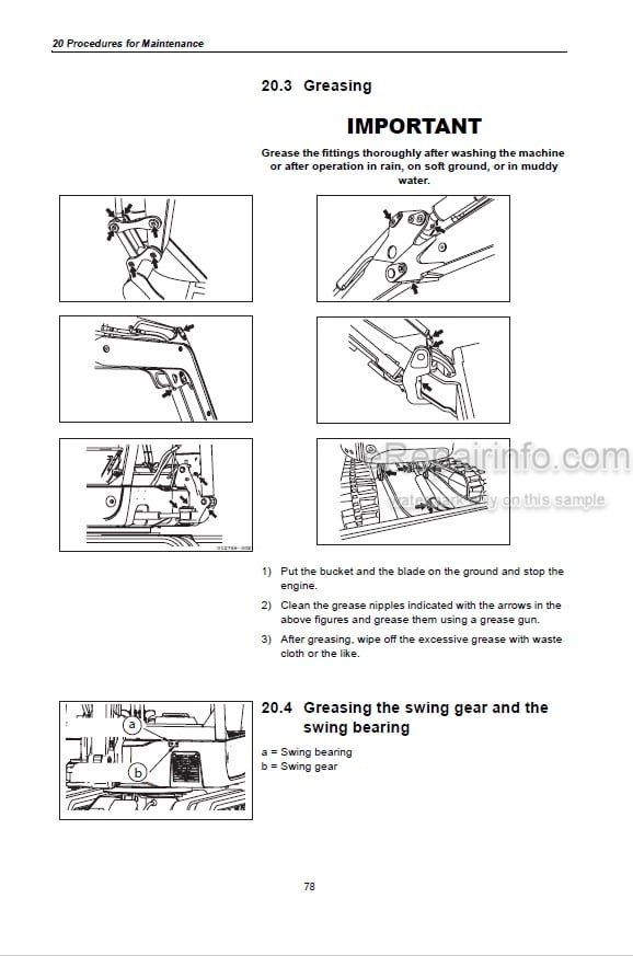 Photo 6 - Yanmar VIO10 Operation And Maintenance Manual Excavator