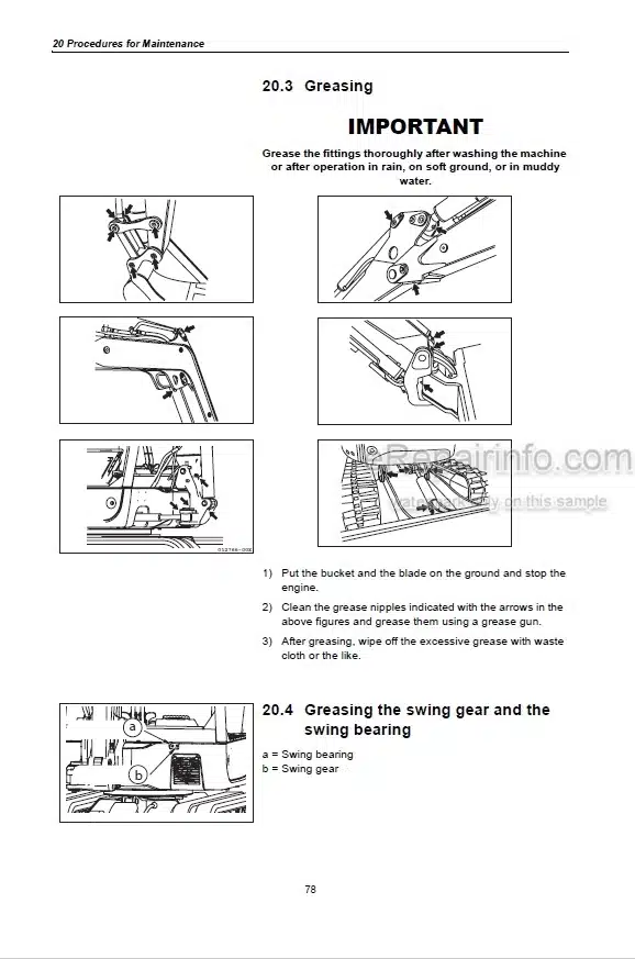 Photo 12 - Yanmar SV15 SV17 SV17EX Operation And Maintenance Manual Mini Excavator