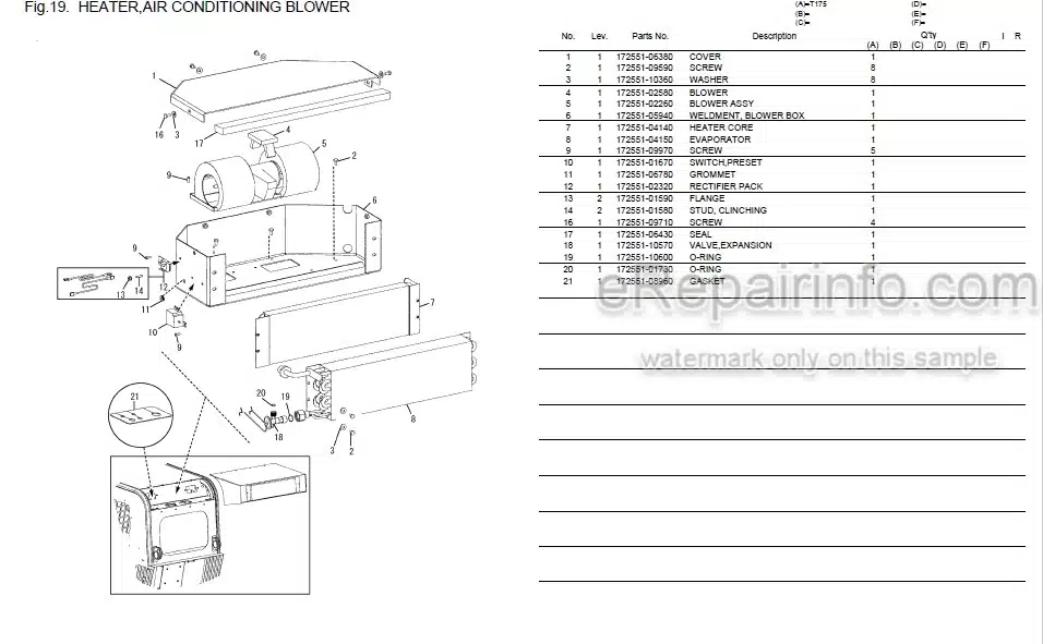 Photo 1 - Yanmar T175 Parts Catalog Compact Track Loader