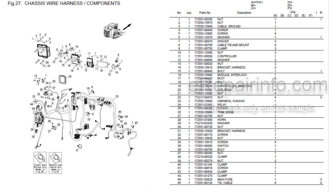 Photo 5 - Yanmar T210-1 Parts Catalog Compact Track Loader