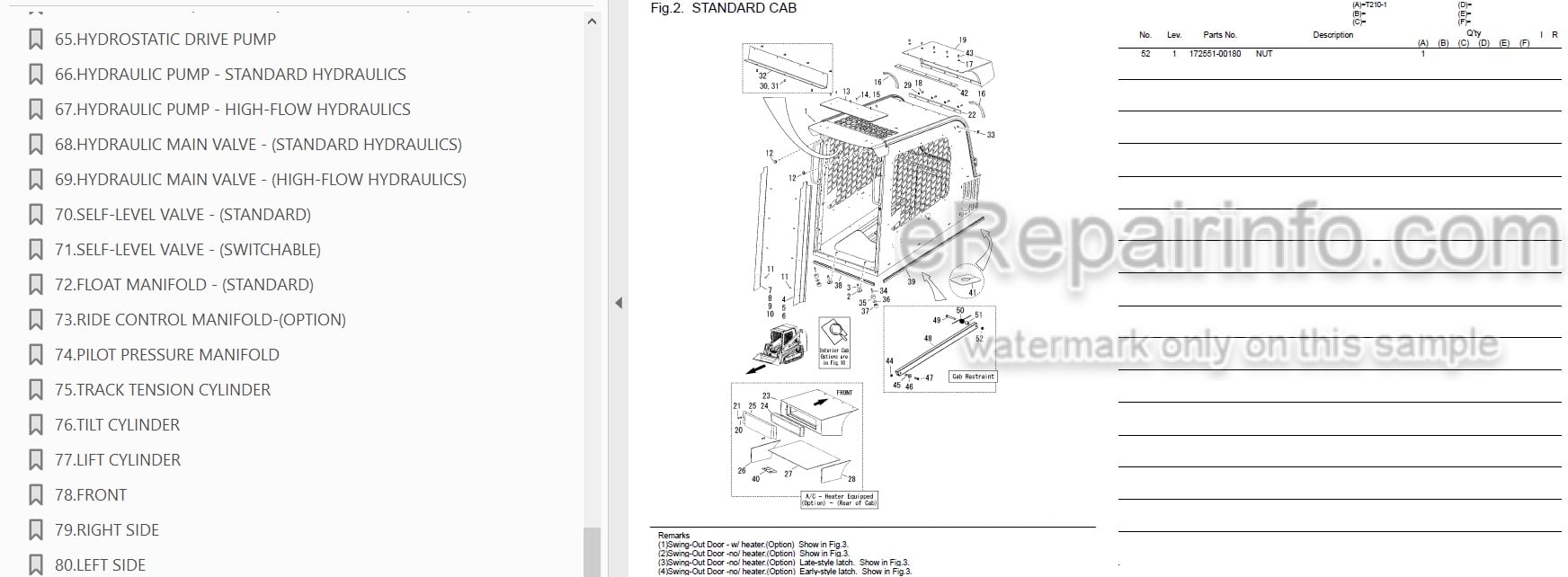 Photo 3 - Yanmar T210-1 Parts Catalog Compact Track Loader
